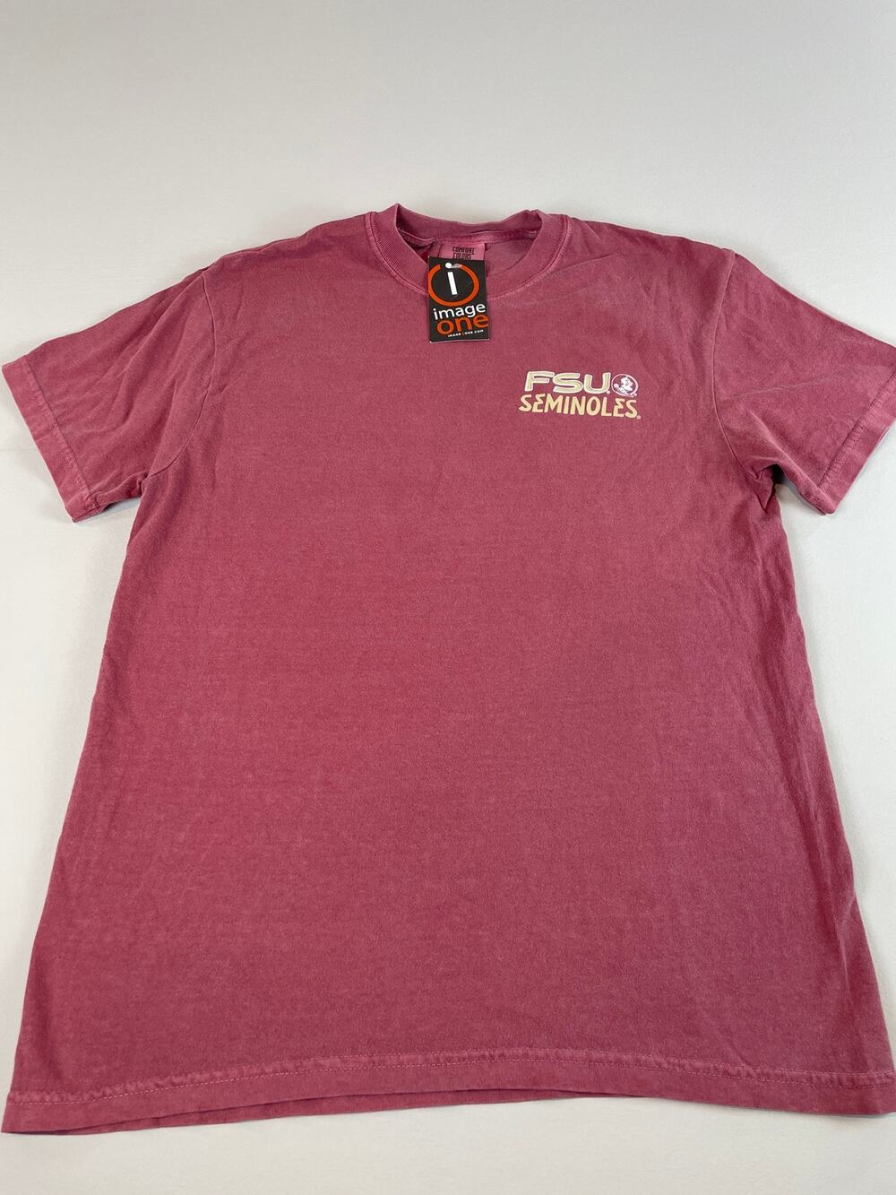 Comfort Colors Red Florida State University Seminoles T‑Shirt Size M Cotton NWT